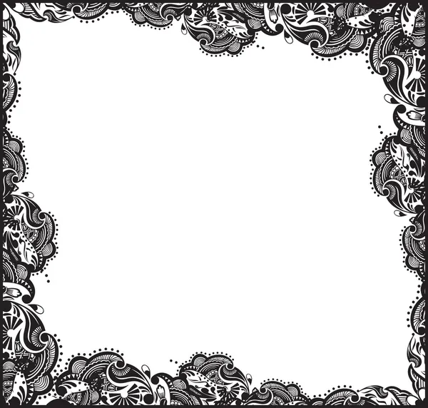 抽象花卉边框背景 — 图库矢量图片
