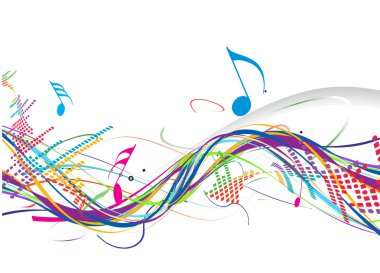 Music theme clipart