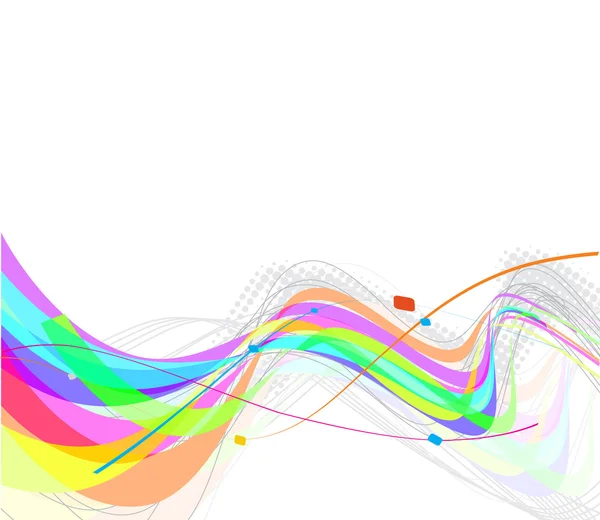 Abstracte regenboog Golf lijn — Stockvector