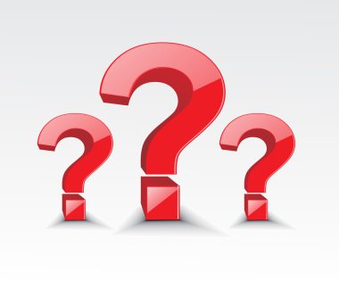 Symbol of question mark clipart