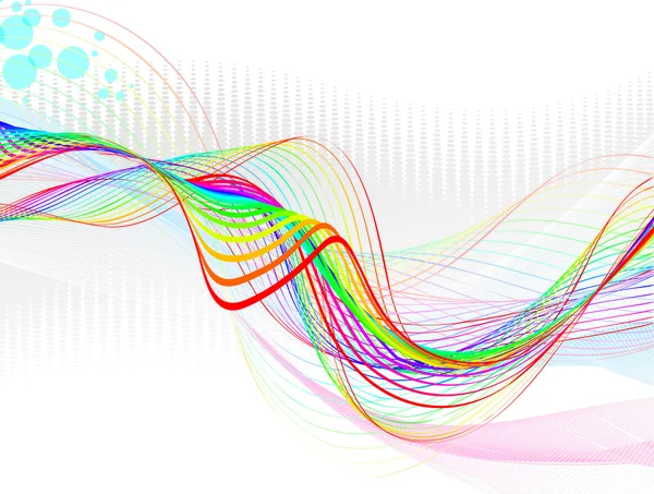 Abstrakt rainbow wave line — Stock vektor