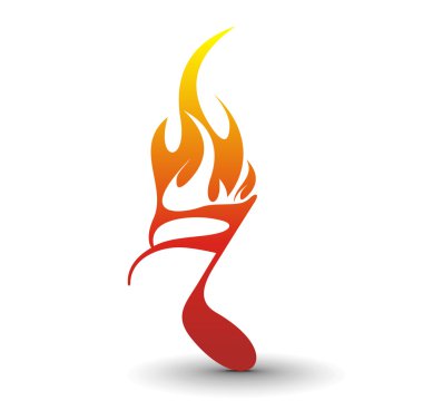 Fire note clipart