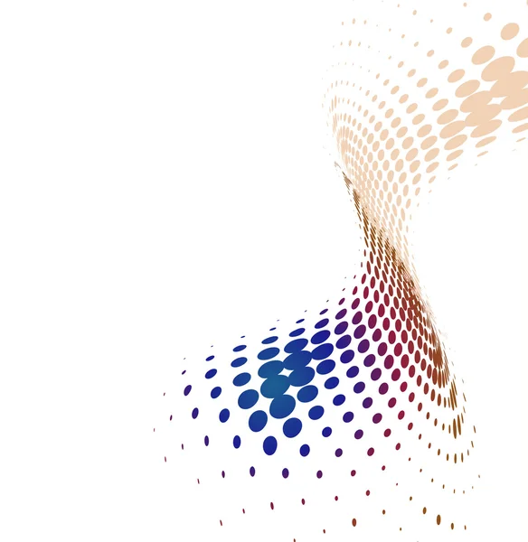 Абстрактний колір хвилі напівтону — стоковий вектор