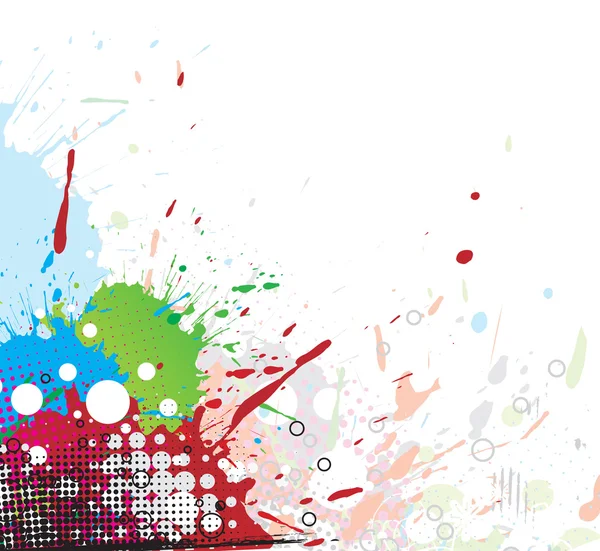다채로운 밝은 잉크 표시 디자인 — 스톡 벡터