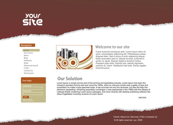 Web site design Stock Vector