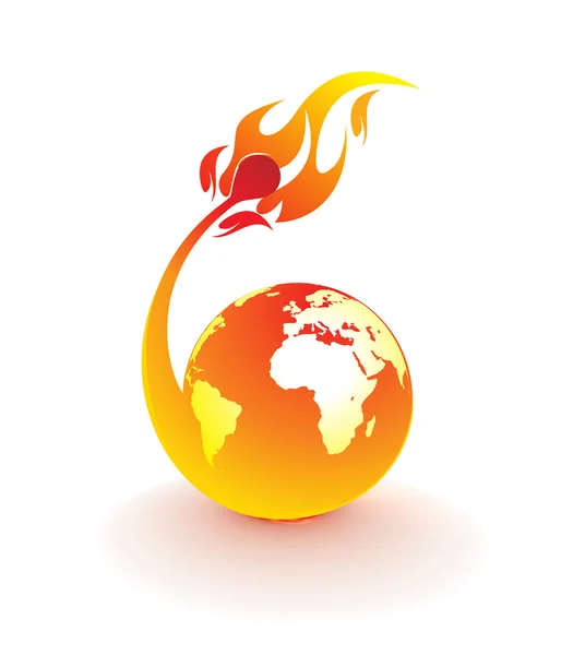Ateş küresi — Stok Vektör