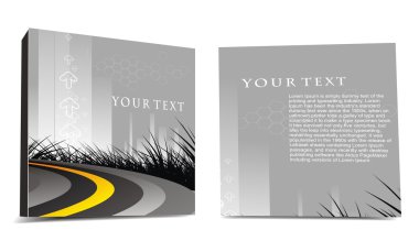 CD cover design clipart