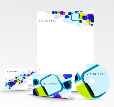 Business style templates clipart