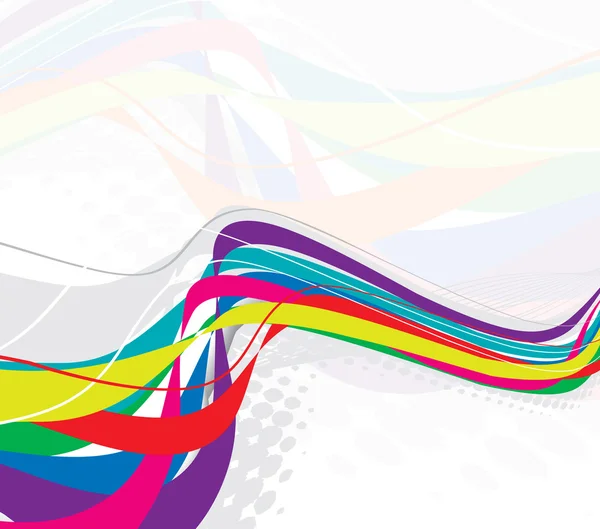 Línea de onda de arco iris abstracta — Archivo Imágenes Vectoriales