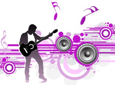 Music theme clipart