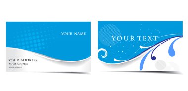 Vector business card set clipart