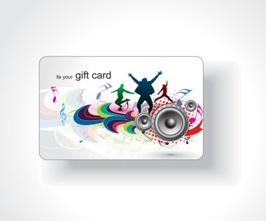 Beautiful gift card clipart