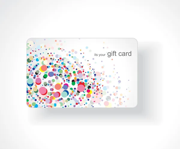 Güzel hediye kartı — Stok Vektör