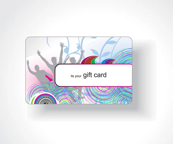 Όμορφο δώρο κάρτα — Διανυσματικό Αρχείο