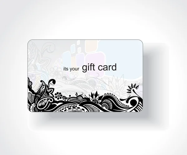 Schöne Geschenkkarte — Stockvektor
