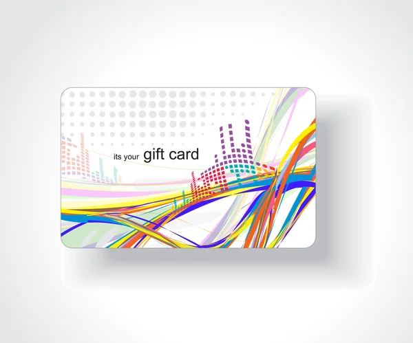 Gyönyörű ajándék kártya — Stock Vector