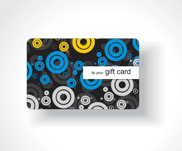 Gyönyörű ajándék kártya — Stock Vector