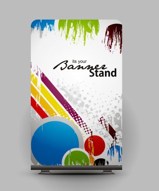 Stand banner template clipart