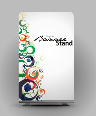 Stand banner template clipart