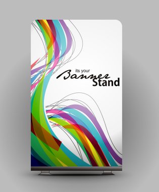 Stand banner template clipart