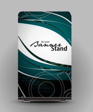 Stand banner template clipart