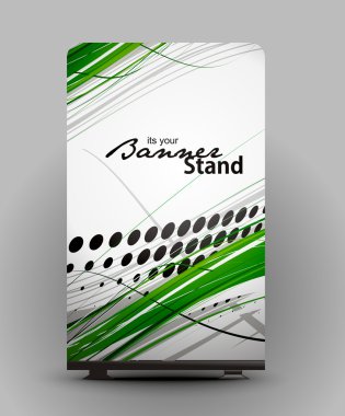 Stand banner template clipart