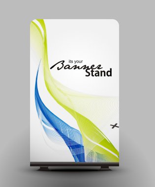 Stand banner template clipart