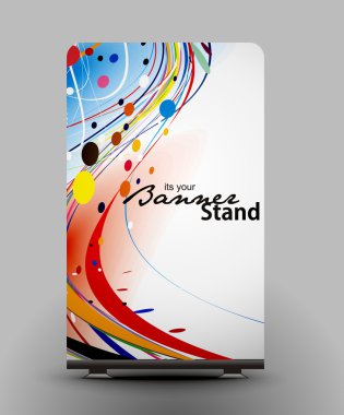 Stand banner template clipart