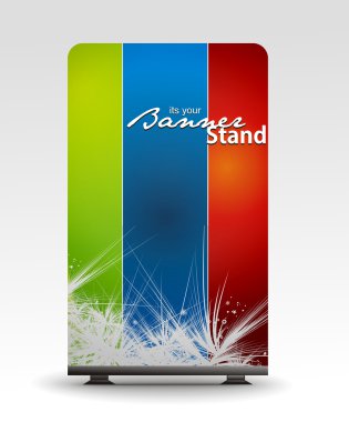 Stand banner template clipart