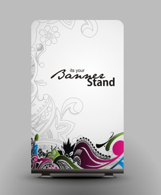 Stand banner template clipart