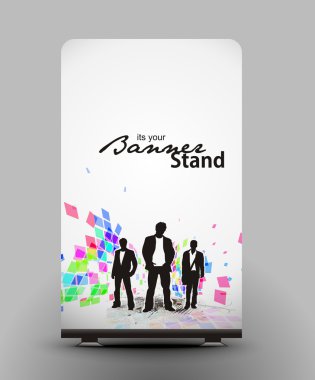 Stand banner template clipart