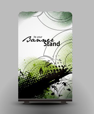 Stand banner template clipart