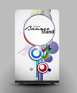 Stand banner template clipart