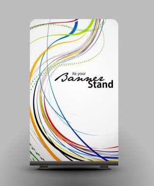 Stand banner template clipart