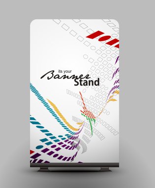 Stand banner template clipart