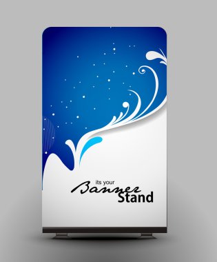 Stand banner template clipart