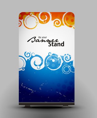 Stand banner template clipart