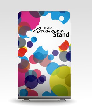 Stand banner template clipart