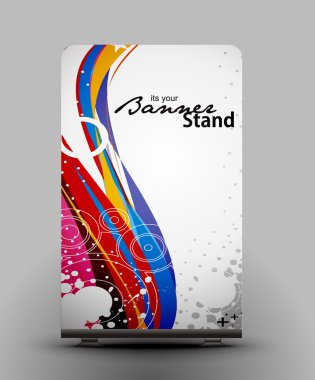 Stand banner template clipart