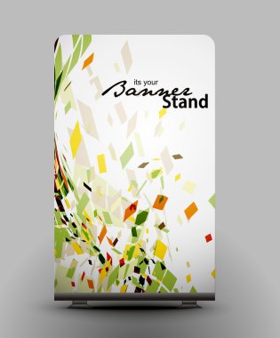 Stand banner template clipart