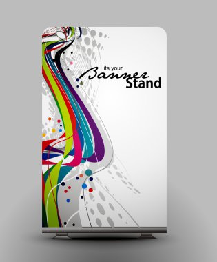 Stand banner template clipart