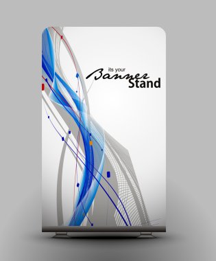 Stand banner template clipart