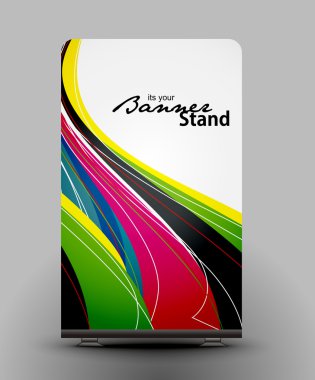 Stand banner template clipart