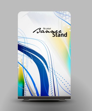 Stand banner template clipart