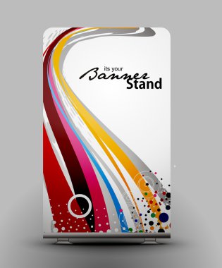 Stand banner template clipart