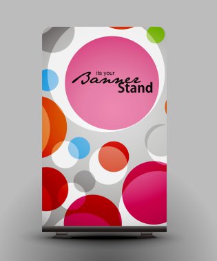 Stand banner template clipart