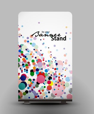 Stand banner template clipart