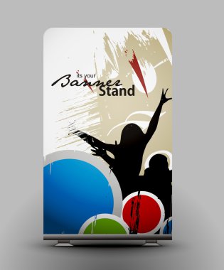 Stand banner template clipart