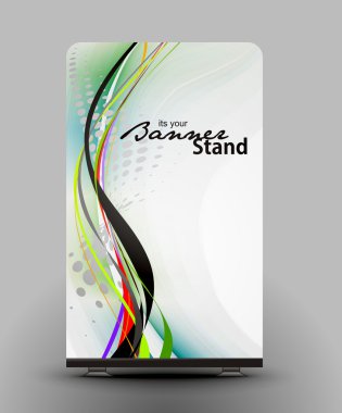 Stand banner template clipart