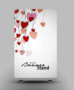 Stand banner template clipart